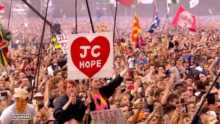 Glastonbury succumbing to apartheid lobby sees boom in showing of Corbyn film