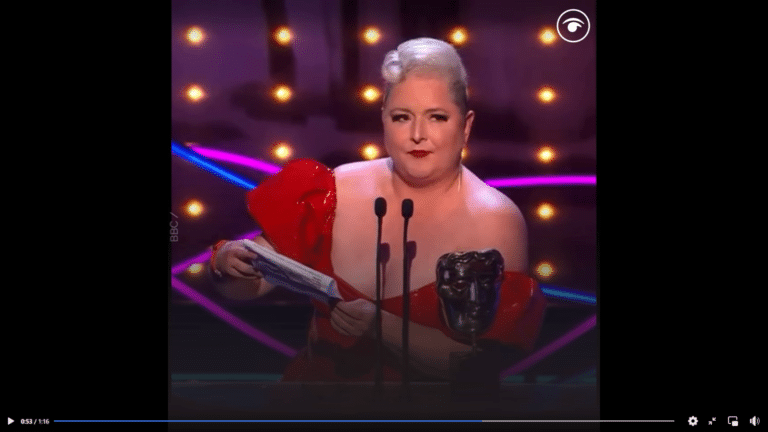 The BBC censored Siobhan McSweeney’s acceptance speech. Here is the uncensored version