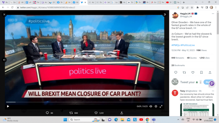 Jo Coburn corrects Tory Brexit lie