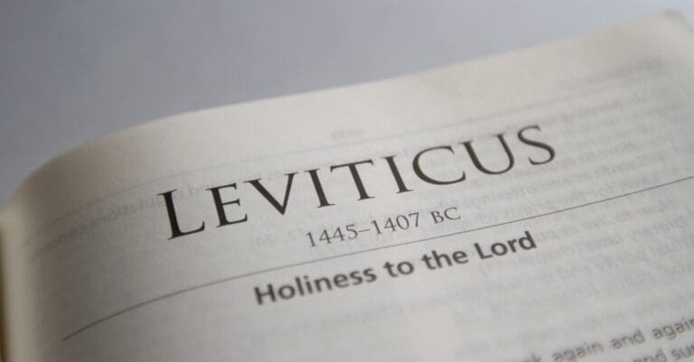 An Orthodox Jew referred to Leviticus. And so began the lesson