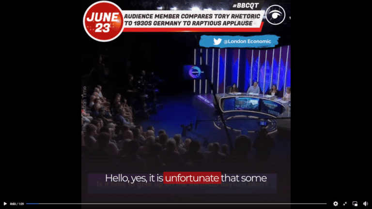 Question Time audience member sums up obsession with asylum boats. They are meant to distract us