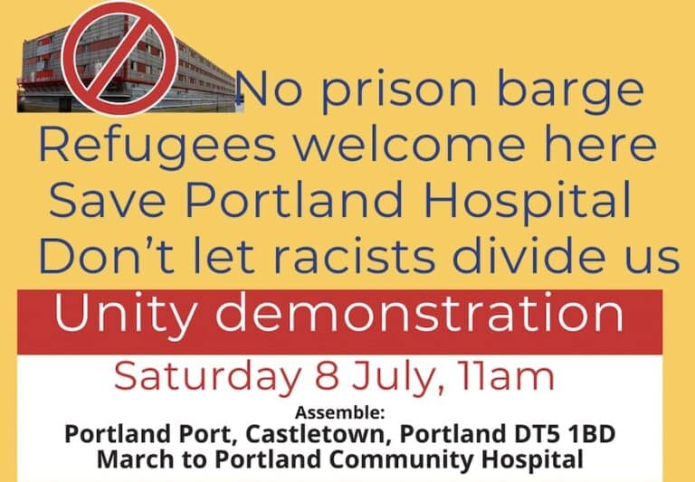 Community of Portland March Together to say: No Barge – Refugees are Welcome Here!