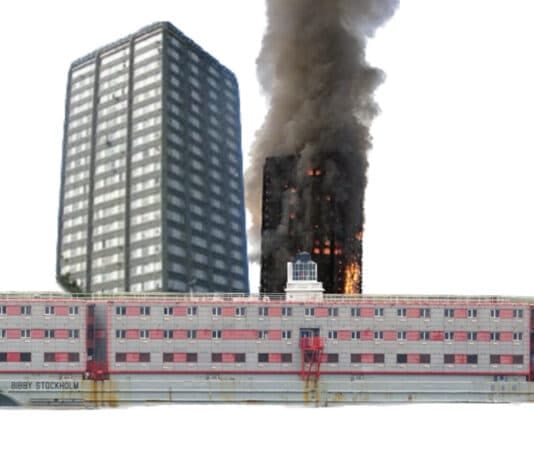 Bibby Stockholm could become a ‘floating Grenfell’