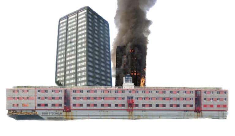 Bibby Stockholm could become a ‘floating Grenfell’