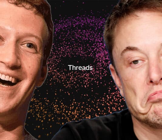 Threads: A social media slap in the face for Elon Musk Threads App: Zuckerberg laughing at Musk