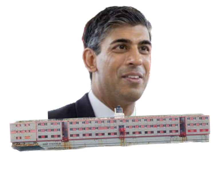 Bibby Stockholm: Sunak is as guilty as a puppy next to a pile of poo