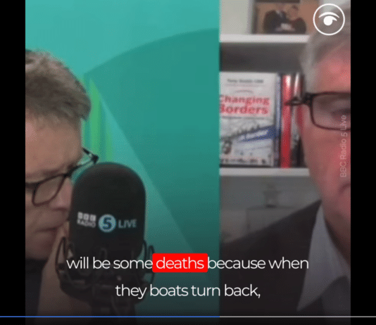 Presenter left speechless when psychopath/sociopath calls in about migrants