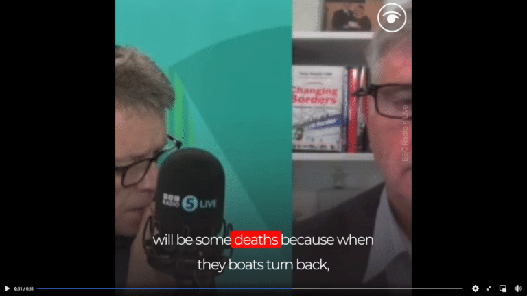 Presenter left speechless when psychopath/sociopath calls in about migrants