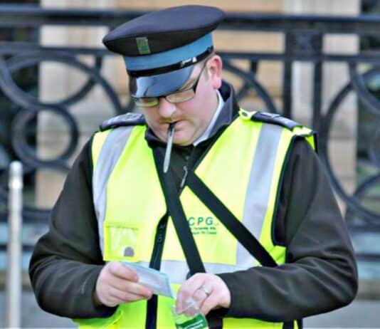 A bit of fun with a traffic warden