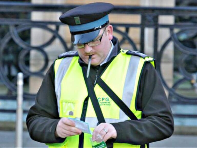 A bit of fun with a traffic warden