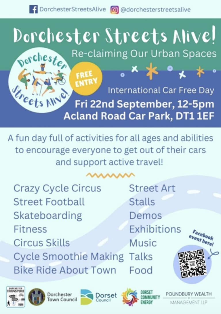 Dorchester celebrates International Car-Free Day with their “Streets Alive!” event
