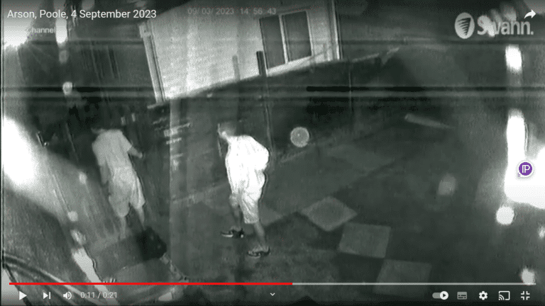 Video released of two men wanted for arson in Poole