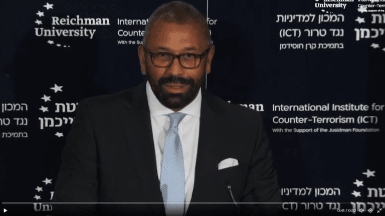 Britain’s Foreign Secretary James Cleverly tries to find right words to describe what happened in Palestine in 1948. Can you help him out?