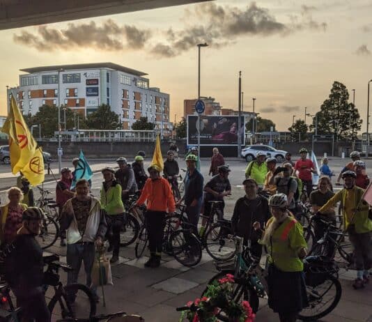 Over 70 cyclists rode in a critical mass around Poole to call for safer cycling in BCP