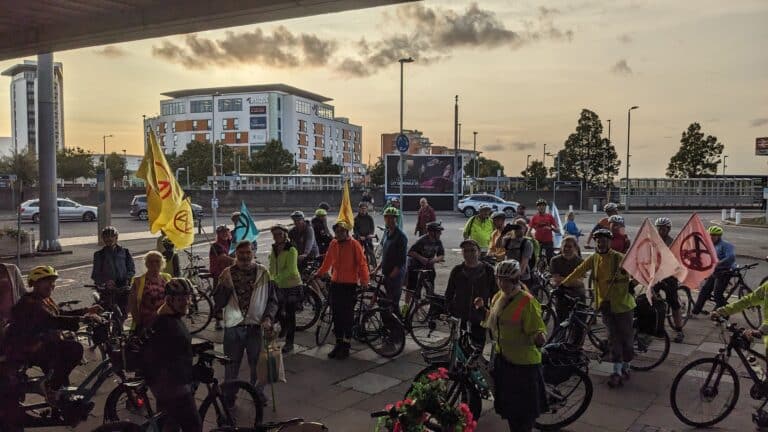 Over 70 cyclists rode in a critical mass around Poole to call for safer cycling in BCP