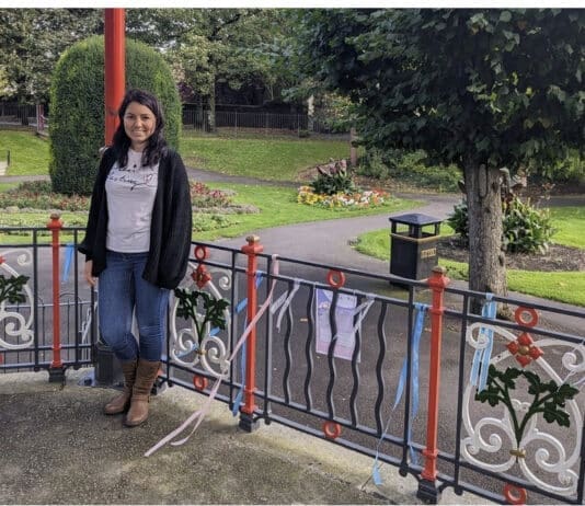 If you wondered why there are ribbons tied to the bandstand in Dorchester Borough Gardens…