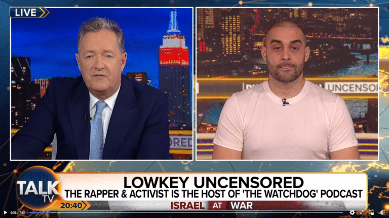 Lowkey trashes Piers Morgan and all corporate media stooges