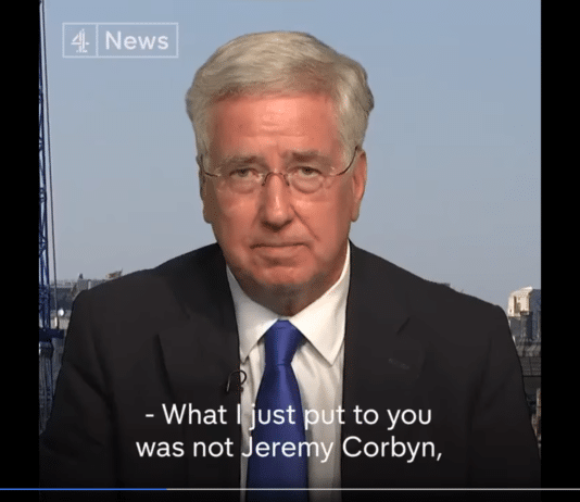 Tory attacks Jeremy Corbyn and is then told the words are Boris Johnson’s