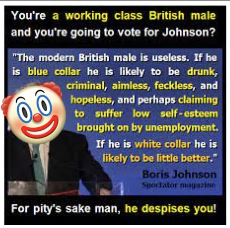 Working class Tories congregate in a field somewhere in England