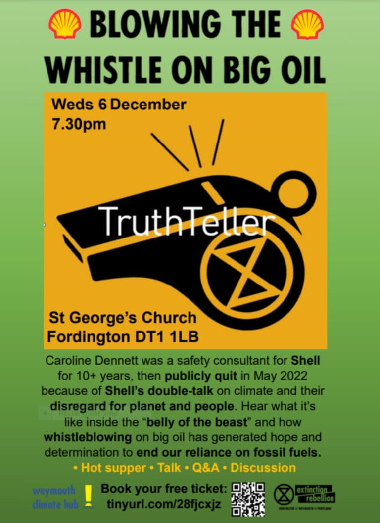 Open meeting Extinction Rebellion Dorchester, Weymouth and Portland