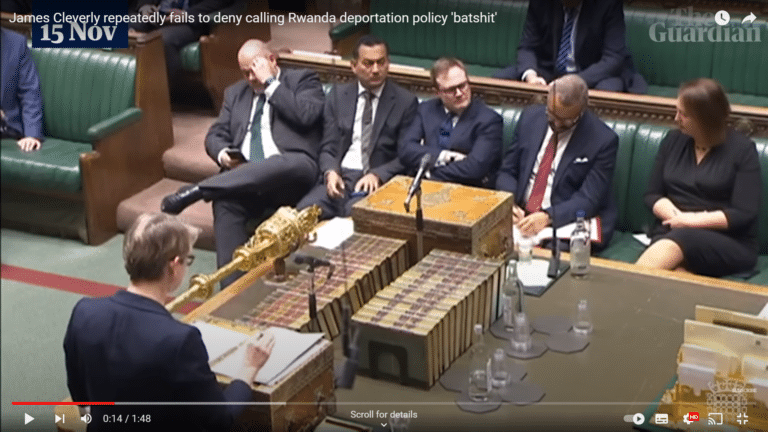 Rishi Sunak appointed a Home Secretary who considers his asylum policy as ‘batshit’. Both politician’s positions are now untenable