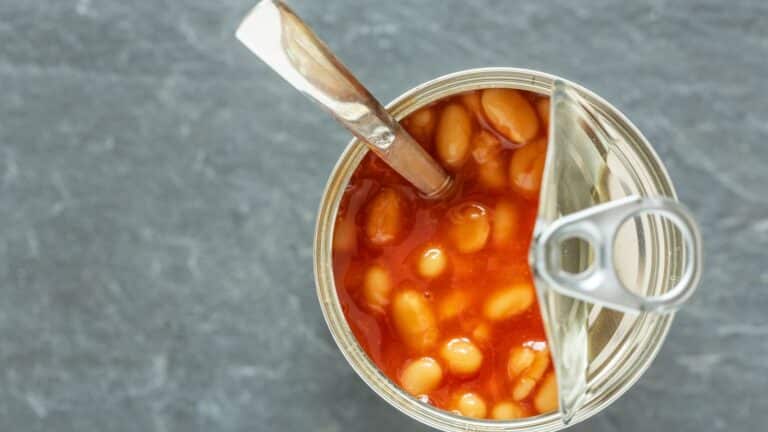 Baked bean recall across multiple outlets due to rubber balls find