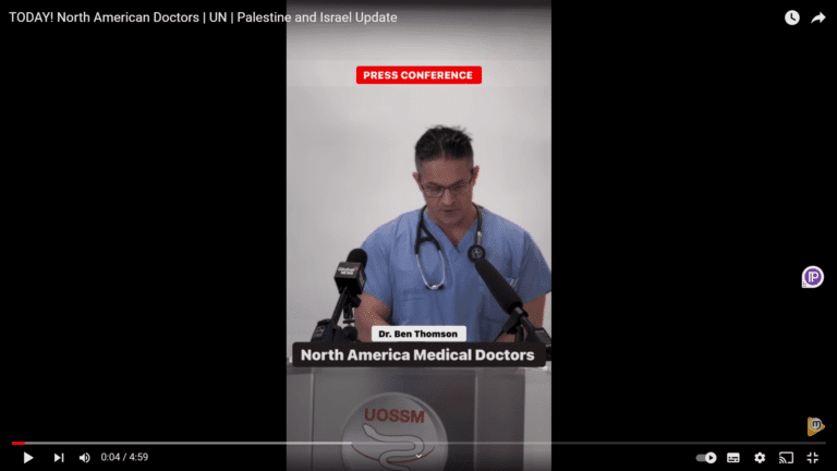North American doctors turn on US government for their support for genocidal Israel