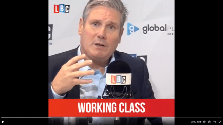 What is ‘working class’ Keir?