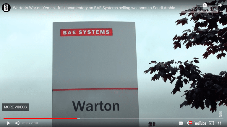 Lancashire arms factory: Warton’s war on Yemen