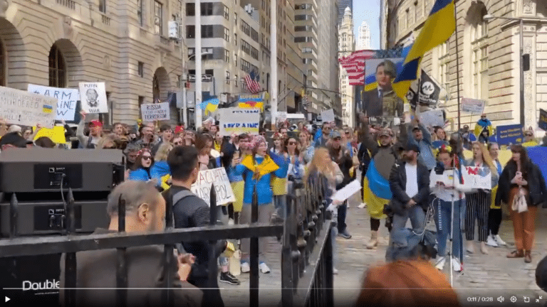 New Yorkers chanting their support for Neo Nazis