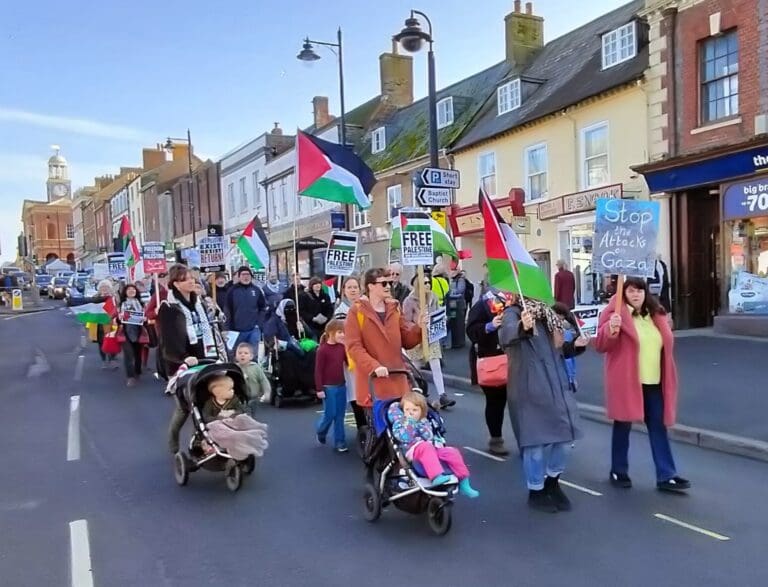 Mass turnout in Bridport calling for ceasefire in Gaza