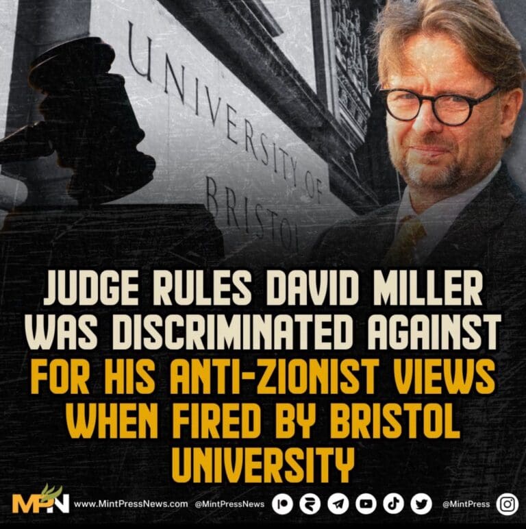 David Miller’s victory in court legitimises anti-Zionism as a protected characteristic