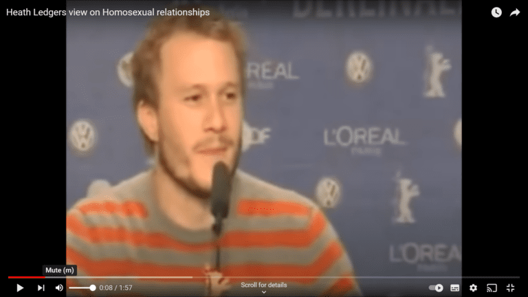 From Beyond the Grave: When Heath Ledger put an old homophobe firmly in his place