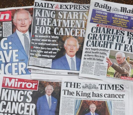 The first-class service of Charles Windsor’s cancer