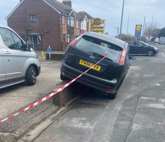 Drink driver hits dog and then parks on a wall