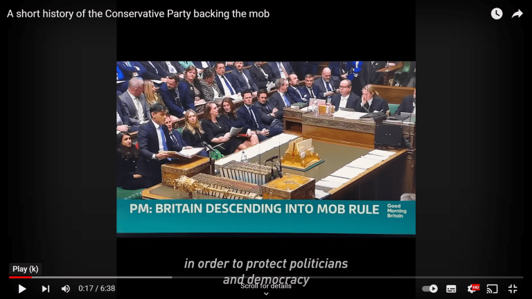 Who are the mob? Let the establishment decide