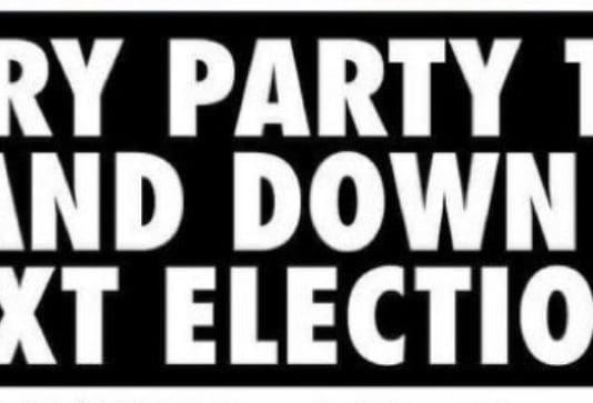 Whole Tory Party to stand down