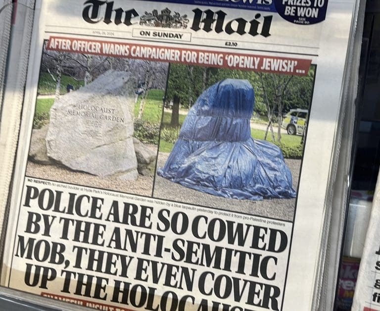 The irony of the Daily Mail. One of the most antisemitic tabloids in Europe