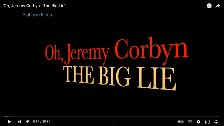 Film that exposes the lies and hoodwinking of the public about Jeremy Corbyn now available online