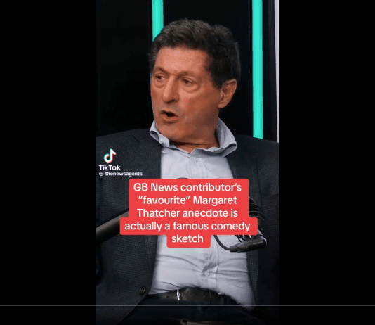 GB News’ Thatcher anecdote reveals how far from news they really are