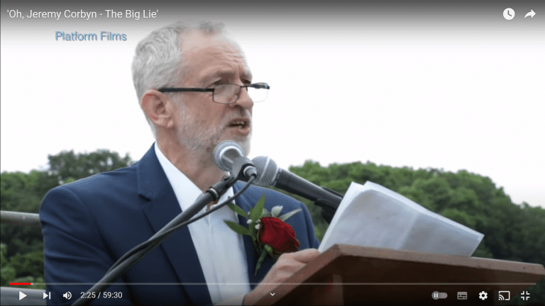 Widespread support for Palestinians in Gaza helps ‘Oh, Jeremy Corbyn: The Big Lie’ go viral