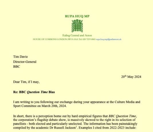 At last, an MP challenges the BBC over its right-wing bias on its political programming