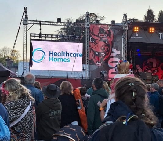 Healthcare Homes supports volunteers at Teddy Rocks festival