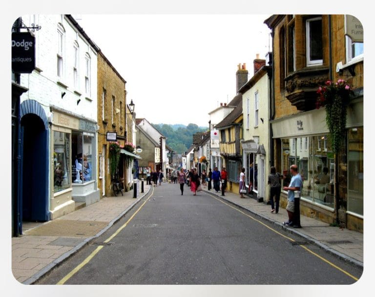Burglar in Sherborne seen cycling along Cheap Street following incident