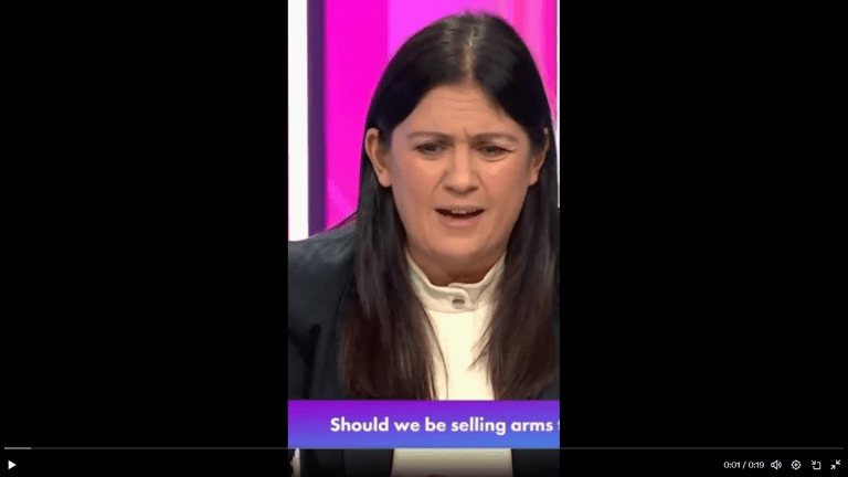Lisa Nandy lies on Question Time