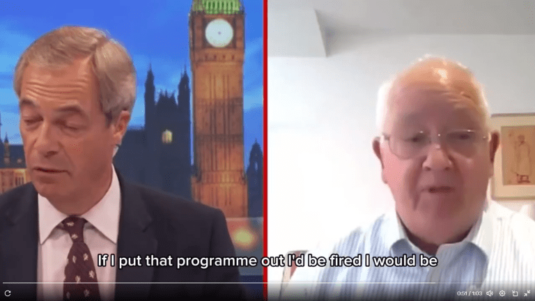 Nigel Farage proves he hates free speech and is a snide