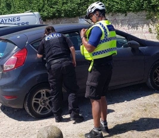 Police warn public that they will break in to vehicles in which pets are trapped in the heat