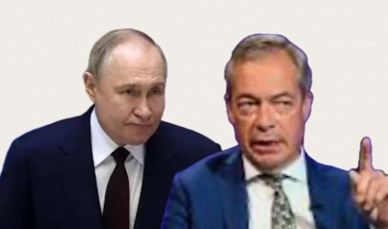 Nigel Farage is a racist spiv. On Putin though, he is right