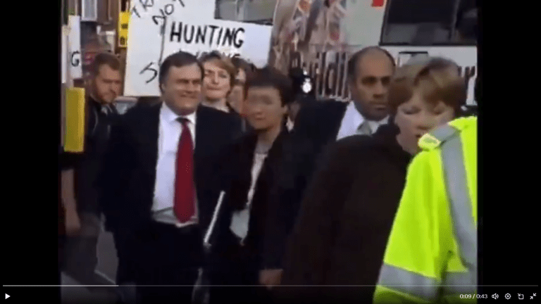 When John Prescott showed the way on how to deal with those who support fox hunting
