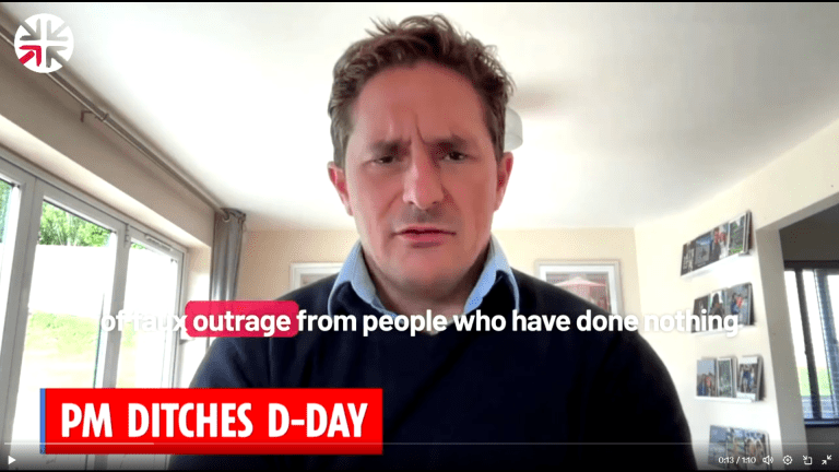 PM leaves D Day commemorations early and Johnny Mercer blames the public for their response